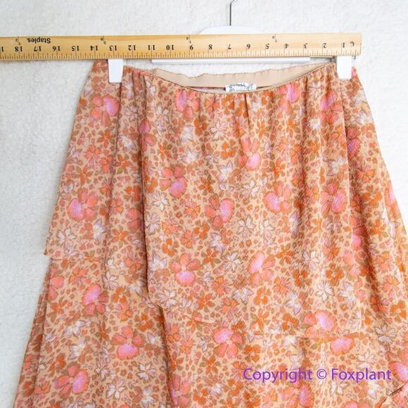 New! Free People Romance Me Floral Print Maxi‎ Half Slip Skirt , size M - Picture 6 of 16
